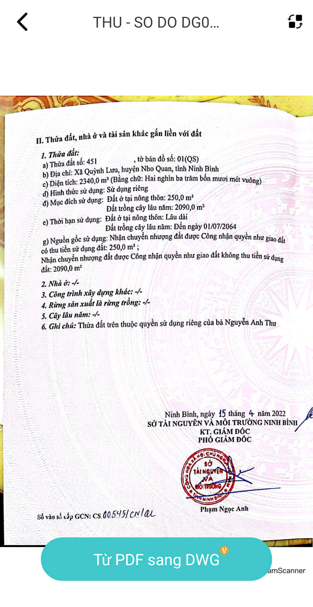 Tôi Cần Bán đất Xã Quỳnh Lưu, Nho Quan, Ninh Bình 16012144