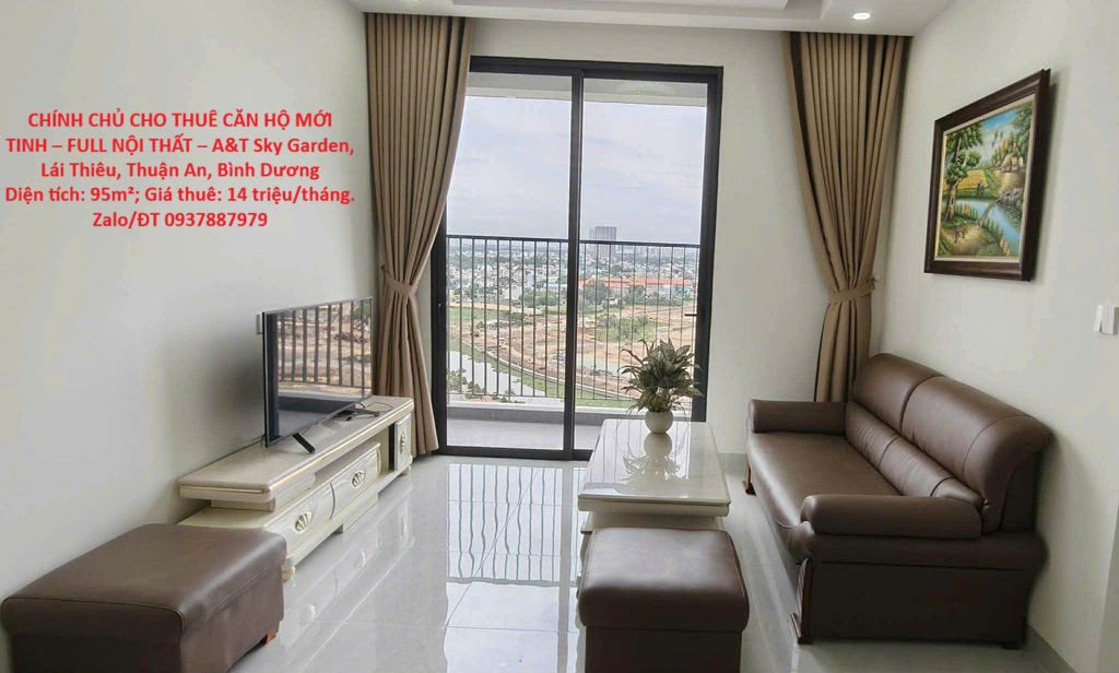 CHÍNH CHỦ CHO THUÊ CĂN HỘ MỚI TINH – FULL NỘI THẤT – A&T Sky Garden, Lái Thiêu, Thuận An, Bình Dương 16012212