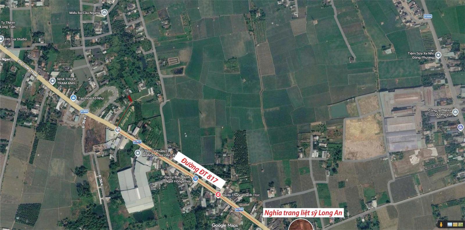 BÁN ĐẤT 100M² – ĐÃ THỔ CƯ – VỊ TRÍ ĐẸP, 3 MẶT THOÁNG ( 10P DI CHUYỂN TỪ TRUNG TÂM TÂN AN - Long An) 16012256