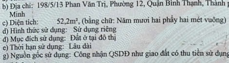 Nhà 3 tầng 4x13m 4PN 4WC, 198/5/13 Phan Văn Trị 6.4 tỷ 16012423