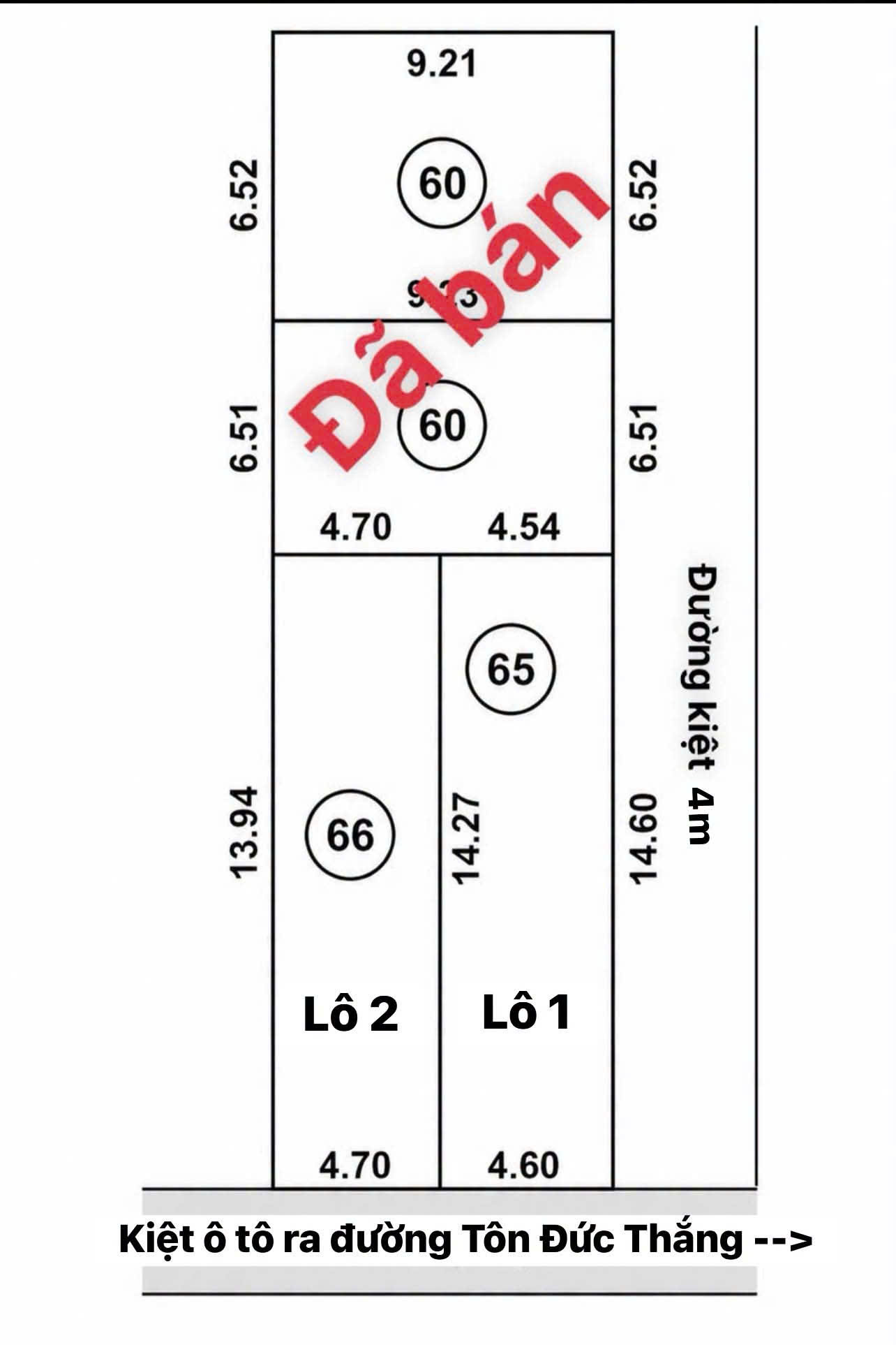 🔴💥Bán đất 2 mặt kiệt Ô TÔ K230 Tôn Đức Thắng - thông Nguyễn Đỗ Cung 16012437