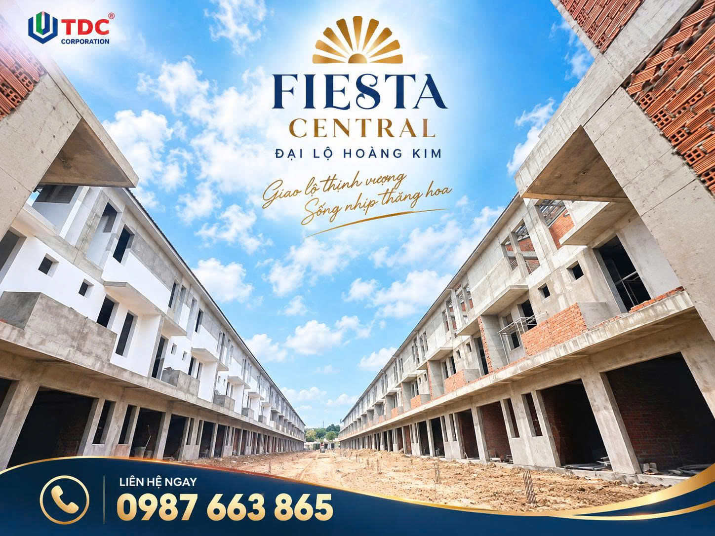 FIESTA CENTRAL BECAMEX BÌNH DƯƠNG 0987663865  – NHÀ PHỐ 2 MẶT TIỀN CHỈ 4,6 TỶ/CĂN 16012492