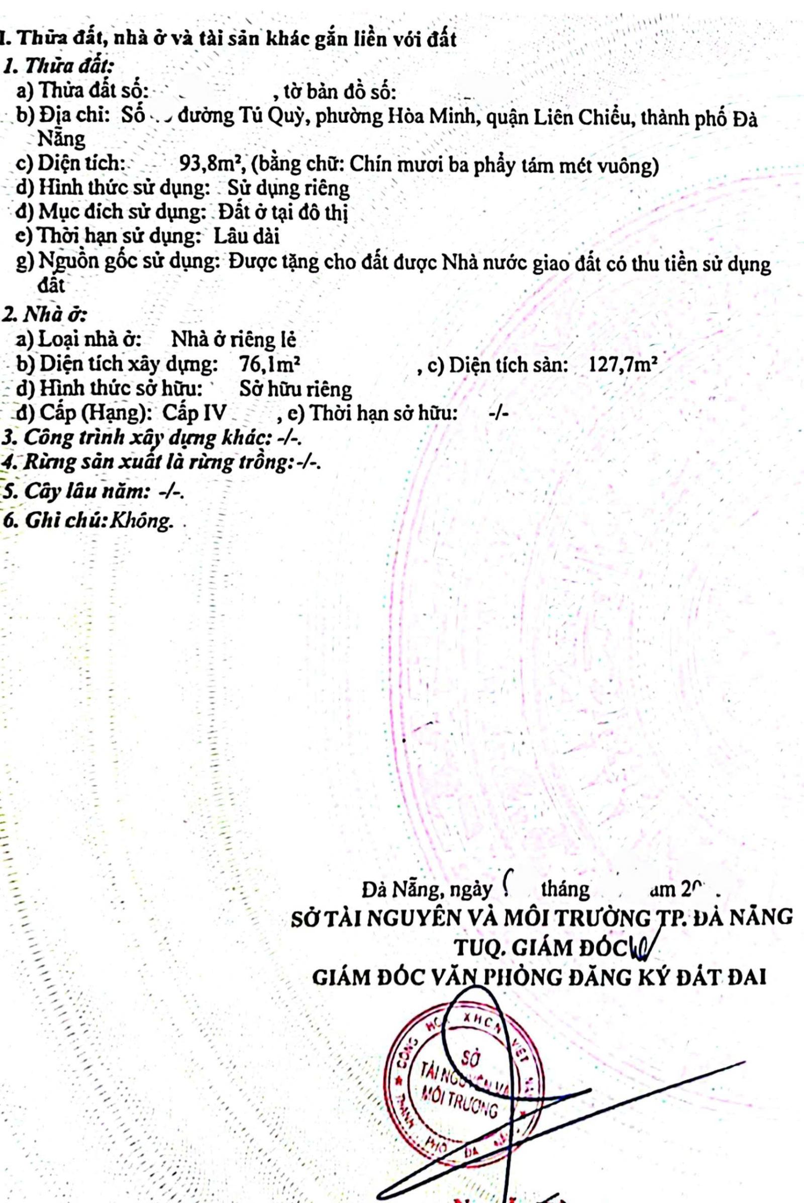Bán nhà gác lửng đường Tú Qùy - Gần trường TH Bùi Thị Xuân 16012517