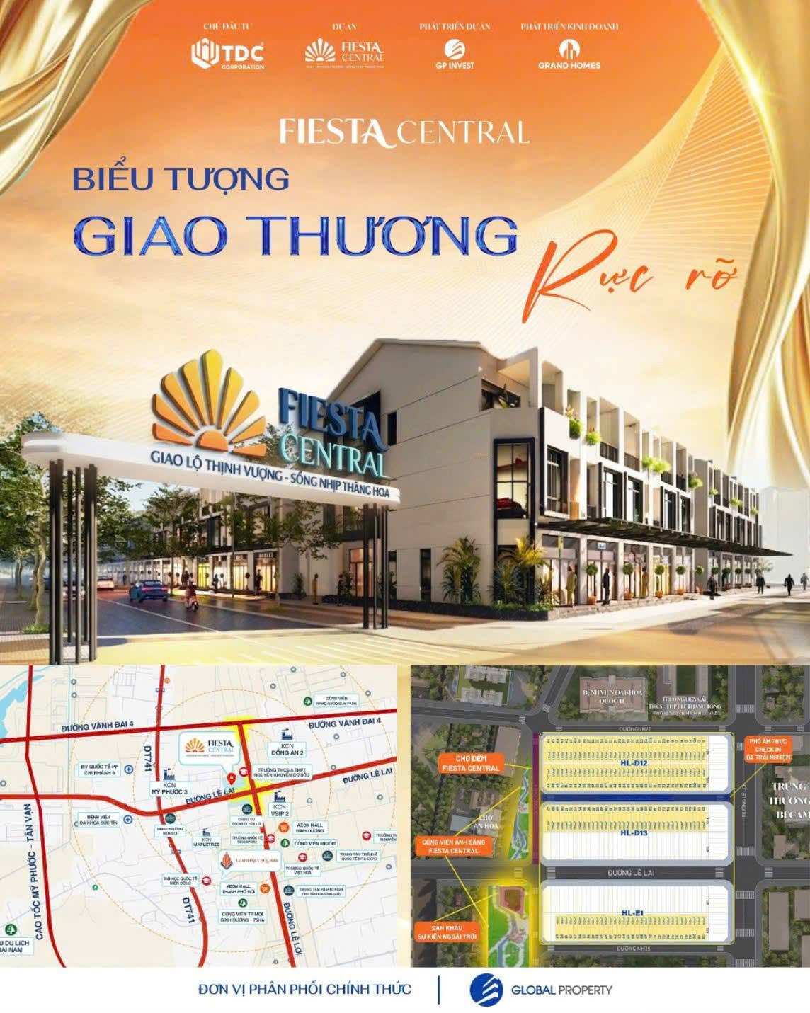 FIESTA CENTRAL BÌNH DƯƠNG 0987663865 VỊ TRÍ CHIẾN LƯỢC – LỢI THẾ VƯỢT TRỘI, TIỀM NĂNG TĂNG TRƯỞNG 16012962