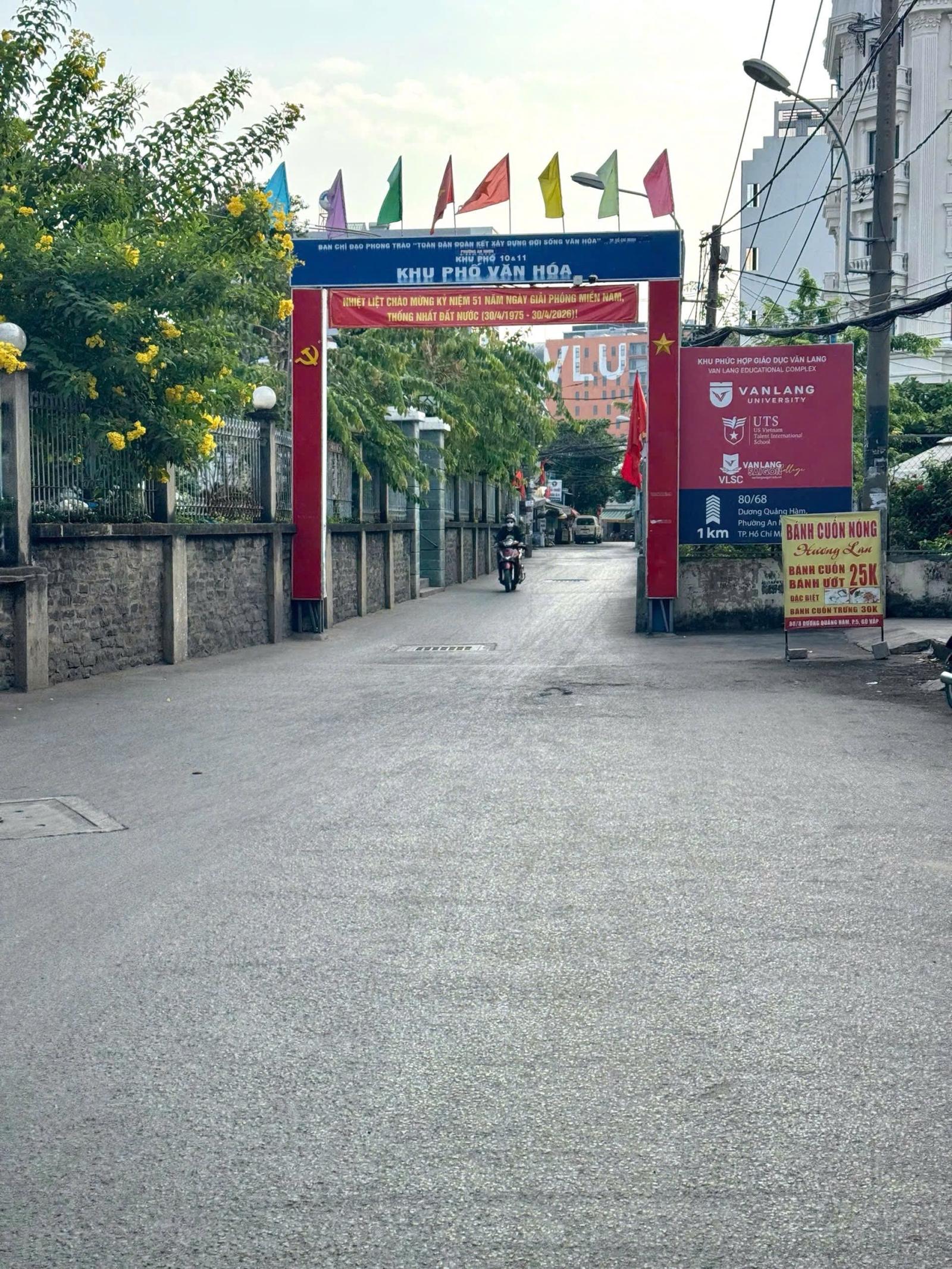 Bán nhà Gò Vấp, ngay ĐH Văn Lang Nhà đẹp 3PN, 44M², Hẻm xe hơi Dương Quảng Hàm, 3.9 tỷ TL
 16013197