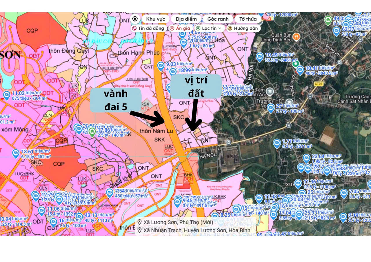 CHÍNH CHỦ CẦN BÁN ĐẤT NĂM LU – LƯƠNG SƠN – PHÚ THỌ 16013236