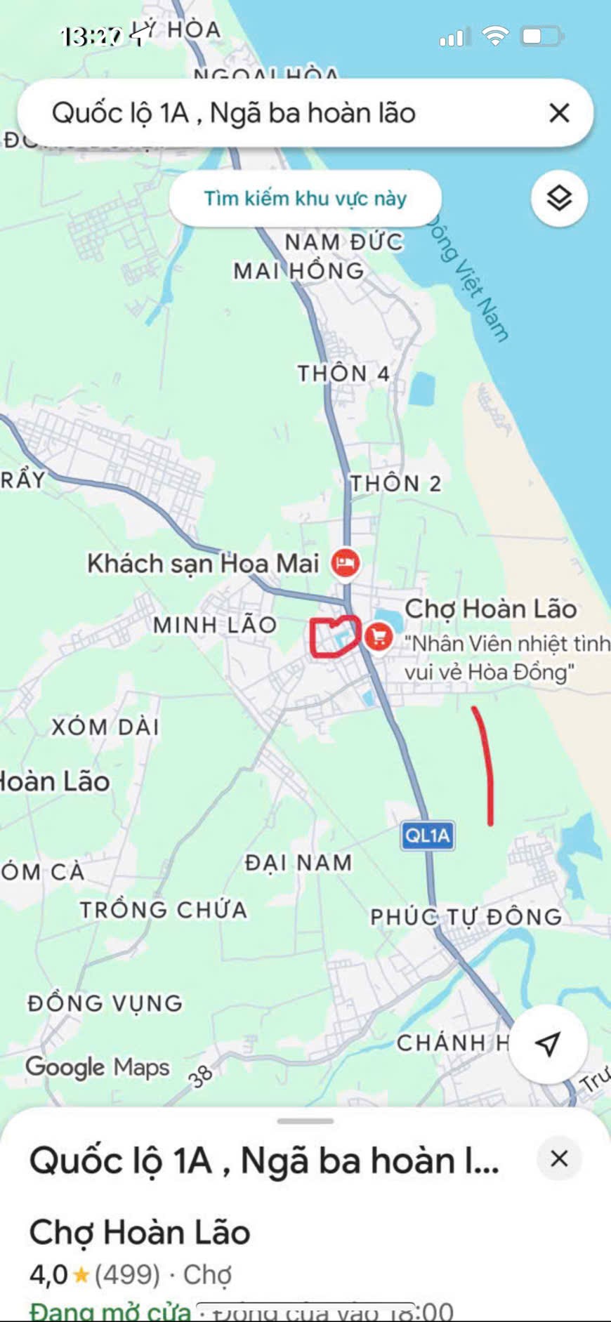 ĐẤT ĐẸP – CHÍNH CHỦ cần bán Đất 2 mặt tiền QL1A, Thị Trấn Hoàn Lão, Huyện Bố Trạch, Tỉnh Quảng Bình. 16013252