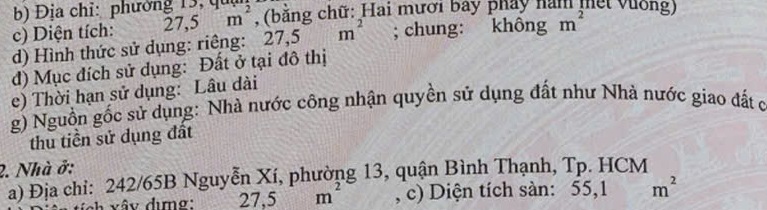 Nhà 2 tầng 3.8x9m, 242/65B Nguyễn Xí 4.2 tỷ 16013341