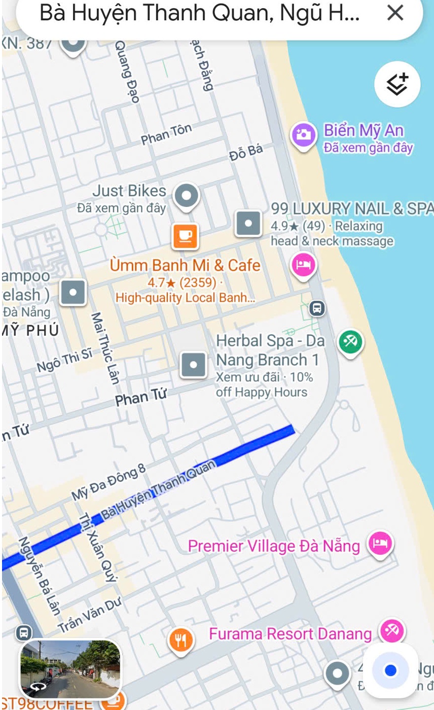 ► Mặt Tiền Bà Huyện Thanh Quan, Lõi khu du lịch Mỹ An, 306m2, ngang 8m 16013478