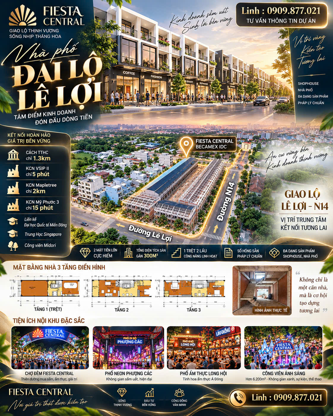 Bán Gấp Shophouse Tại Tp.Thủ Dầu Một Bình Dương 2 MT Kinh Doanh 288m2 Giá Đầu Tư Trả Trước 1.380 Tỉ 16013689