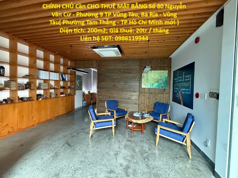 CHÍNH CHỦ Cần CHO THUÊ MẶT BẰNG Số 80 Nguyễn Văn Cừ - Phường 9 TP Vũng Tàu, Bà Rịa - Vũng Tàu 16013753