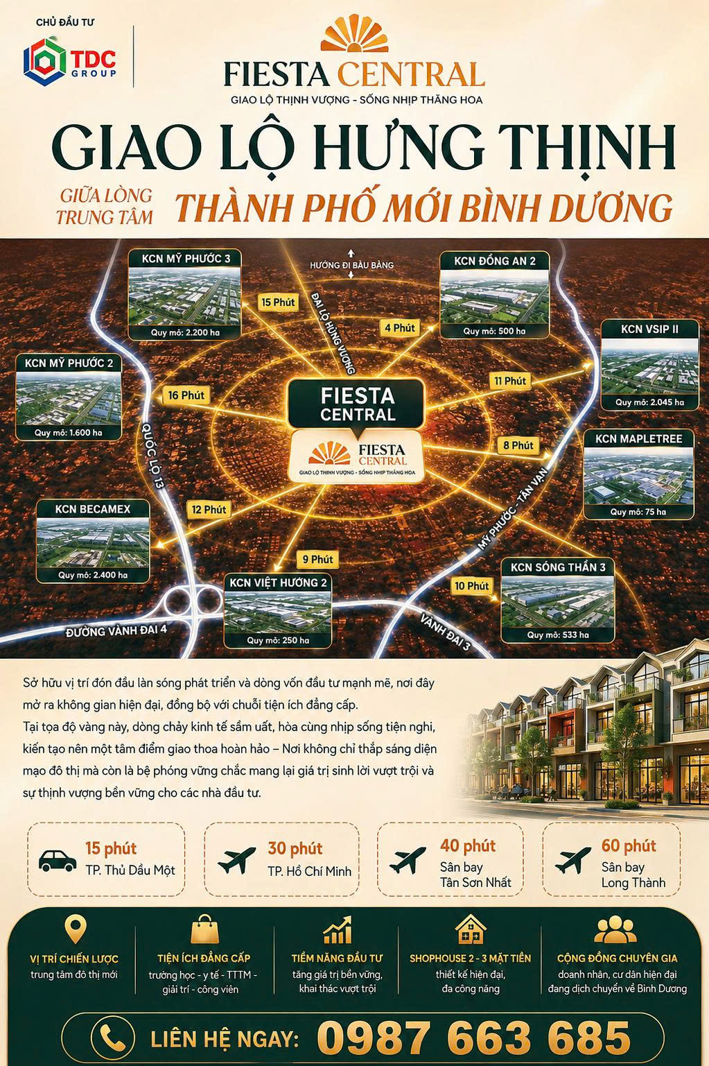FIESTA CENTRAL BÌNH DƯƠNG 0987663865– TỌA ĐỘ KIM CƯƠNG GIỮA THỦ PHỦ CÔNG NGHIỆP BÌNH DƯƠNG 16014010