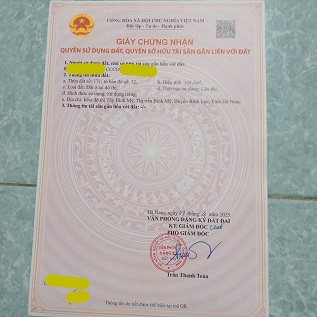 Chính chủ bán mảnh đất khu đô thị Tây Bình Mỹ – Bình Lục – Hà Nam cũ 16014032