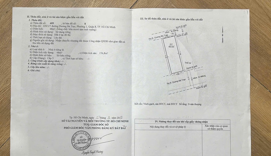 HOT HOT CHÍNH CHỦ CẦN BÁN NHÀ VỊ TRÍ ĐẸP Tại 109/1/7 đường Dương Bá Trạc, Phường 1, Q.8, TP HCM 16014137