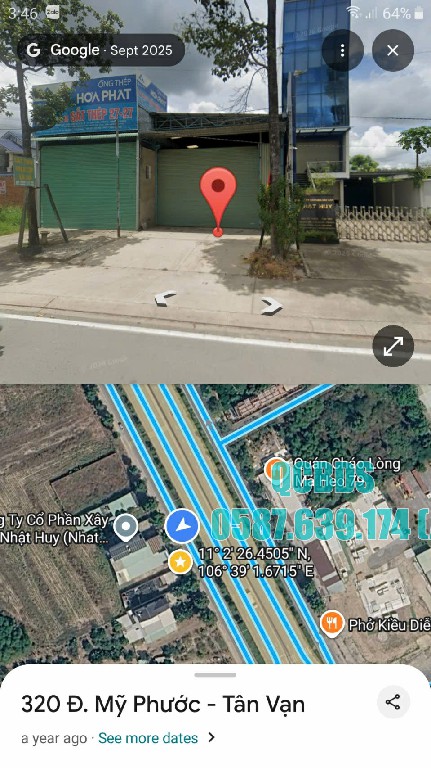 Bán Nhà Xưởng Mỹ Phước Tân Vạn Vị Trí Đắc Địa Cách Vòng Xoay 40m 0587.639.174 16014332