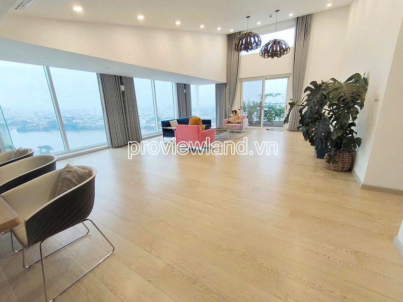 Cho thuê căn hộ Penthouse River Garden, Block A, 400m2, 4PN, view sông 16014419