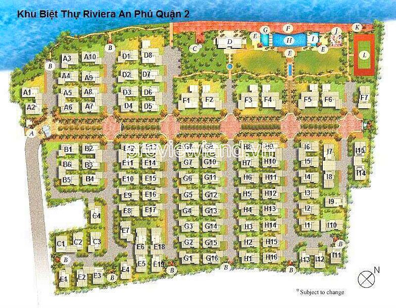 Bán biệt thự Riviera, An Phú, 289,8m², hướng Tây Nam, giá 110 tỷ 16014722