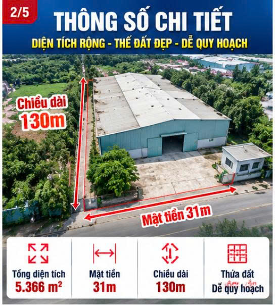 Kho xưởng Đường 87 Tân Phú Trung Củ Chi 5366m2 giá 35 Tỷ cần bán gấp! 16014818