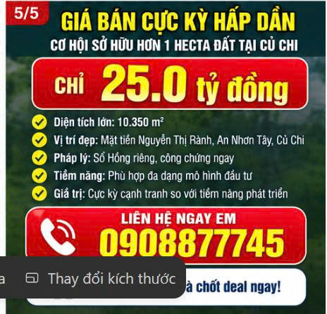 GẤP- Đất Công Nghiệp MT Nguyễn Thị Rành, An Nhơn Tây, Củ Chi 10.350m2 chỉ 25 tỷ 16014829