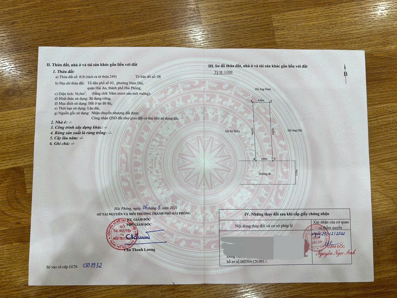 CHÍNH CHỦ BÁN ĐẤT THỔ CƯ Mặt Ngõ 138 Đường Nam Hải, Đông Hải, Hải An, Hải Phòng 16014948