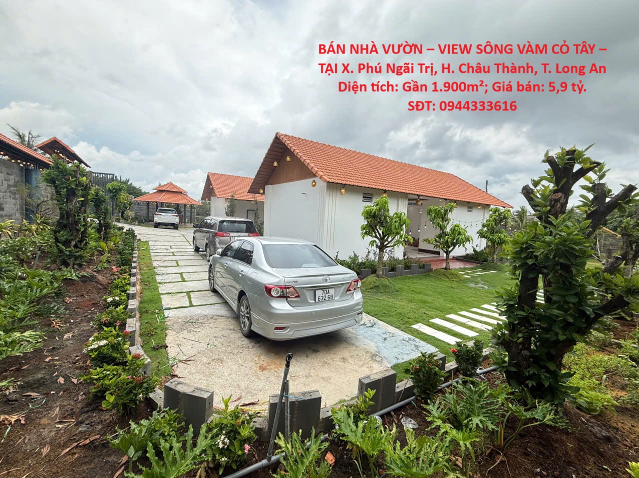 BÁN NHÀ VƯỜN – VIEW SÔNG VÀM CỎ TÂY – TẠI X. Phú Ngãi Trị, H. Châu Thành, T. Long An 16015015