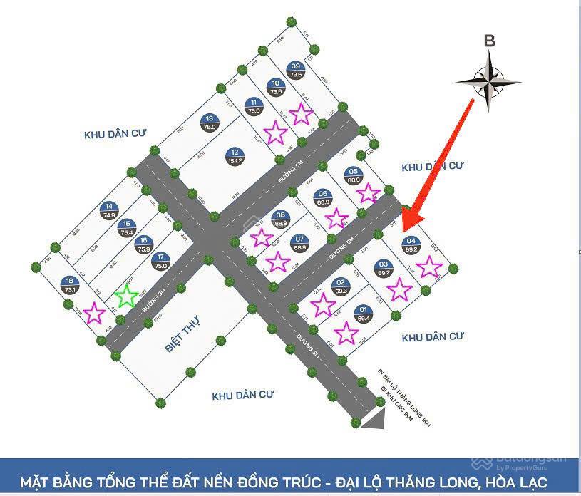 BÁN ĐẤT NỀN 70M² TẠI HẠ BẰNG , THẠCH THẤT, HÀ NỘI GIÁ 3 TỶ 200TR 16015095