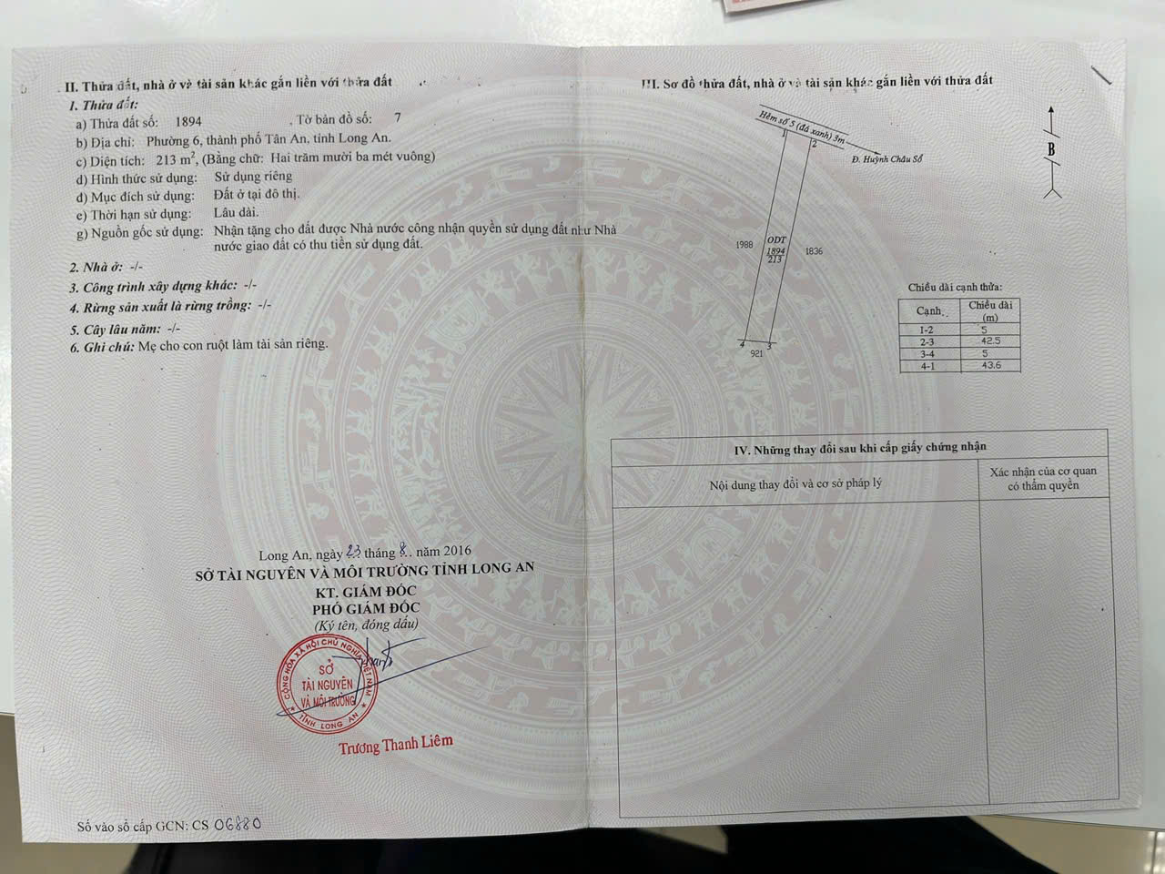 CHÍNH CHỦ CẦN BÁN NHANH 2 LÔ ĐẤT LIỀN KỀ ĐẸP – Phường 6 -  Thành Phố TÂN AN, LONG AN 16015116