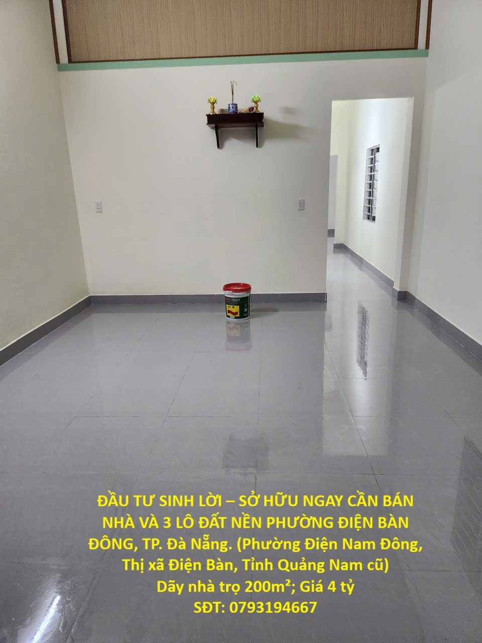 ĐẦU TƯ SINH LỜI – SỞ HỮU NGAY CẦN BÁN NHÀ VÀ 3 LÔ ĐẤT NỀN PHƯỜNG ĐIỆN BÀN ĐÔNG, TP. Đà Nẵng 16015194