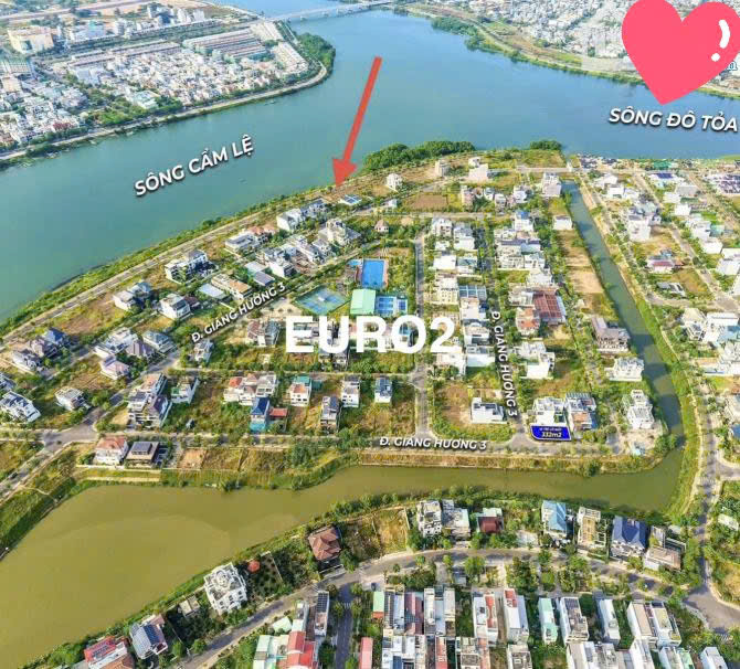 🔴💥LÔ ĐẤT BIỆT THỰ VIEW SÔNG KHU EURO Village 2 (Làng Châu Âu 2) 16015532