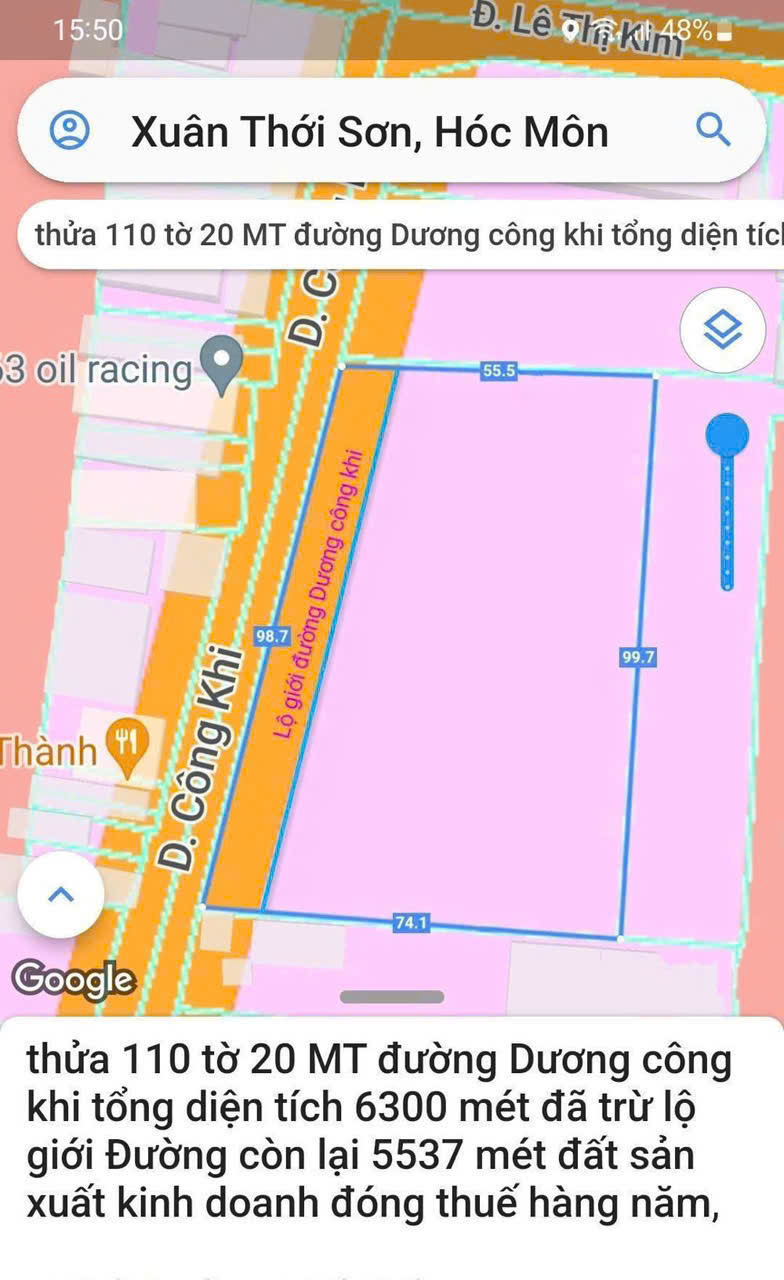 MT DƯƠNG CÔNG KHI – 6.300M² - ĐẤT SXKD - SẴN GPXD + PCCC! 16015646