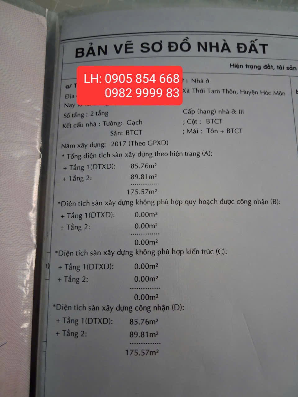 BÁN NHÀ XÃ ĐÔNG THẠNH, TP.HCM – NGANG 8M, ĐƯỜNG 7M5 – GIÁ 7,6 TỶ 16015697