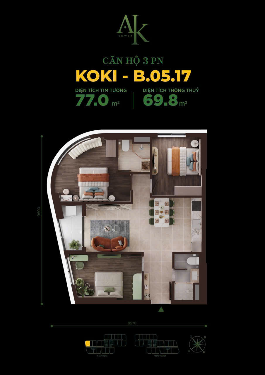 Cập nhật tiến độ A&K Tower đã lên tới tầng 12, đang giữ chỗ dợt mới: 1 tỷ 690/ căn (chưa trừ ưu đãi) 16015760