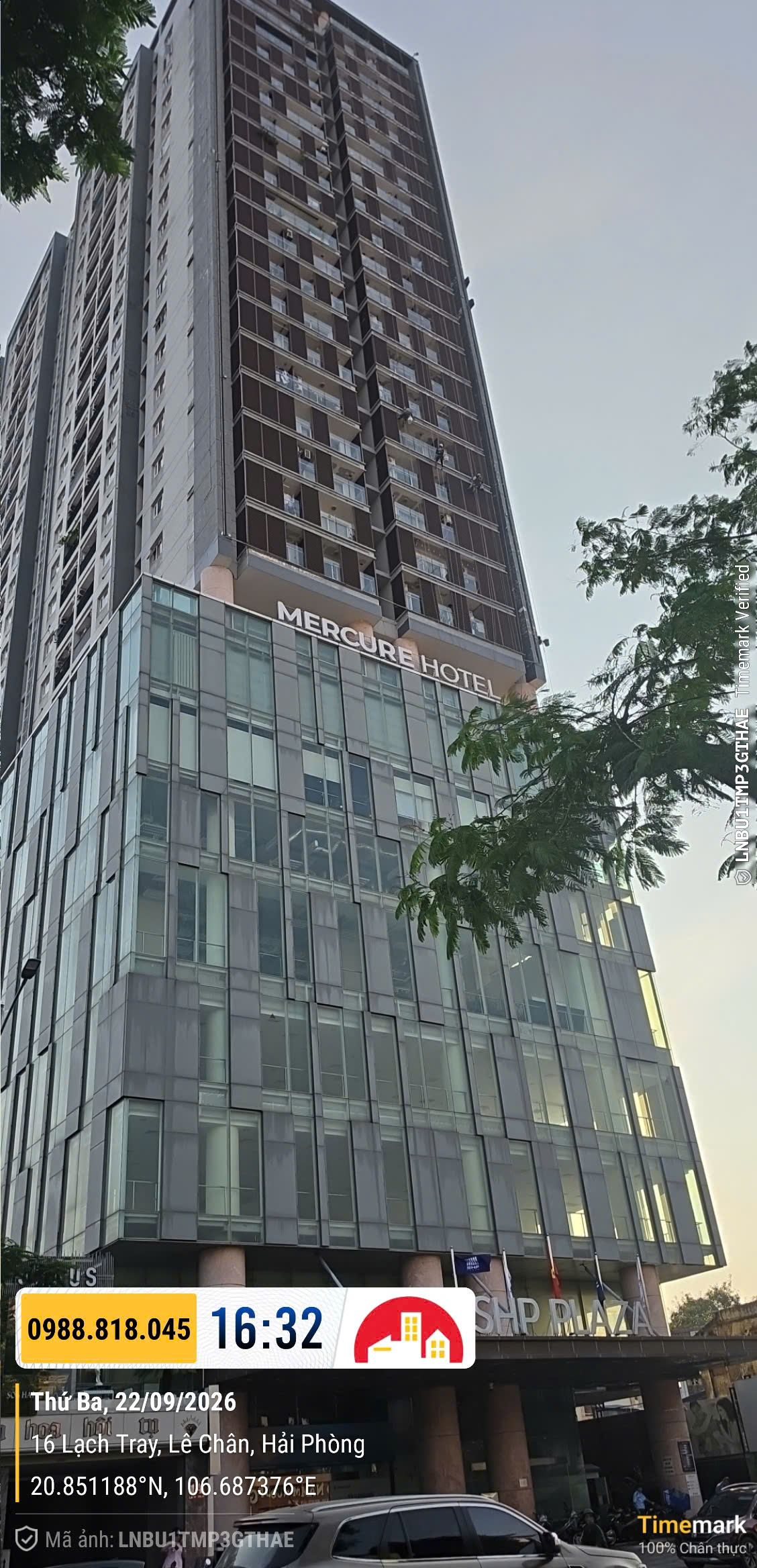 Thanh lý căn hộ SHP Plaza Lạch Tray, Hải Phòng, 200m2, tầng 26, view SVĐ Lạch Tray 16015866