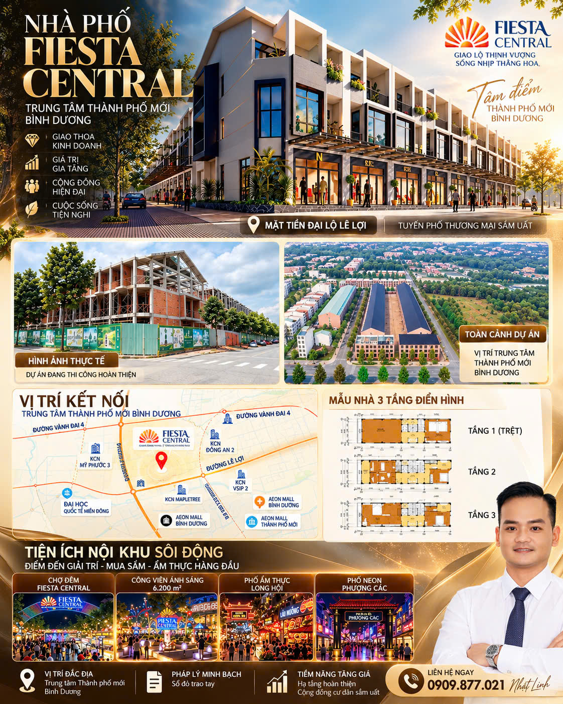 Shophouse Fiesta Central Bình Dương – gần KCN VSIP II – khả năng khai thác dòng tiền thuê mỗi tháng 16015907