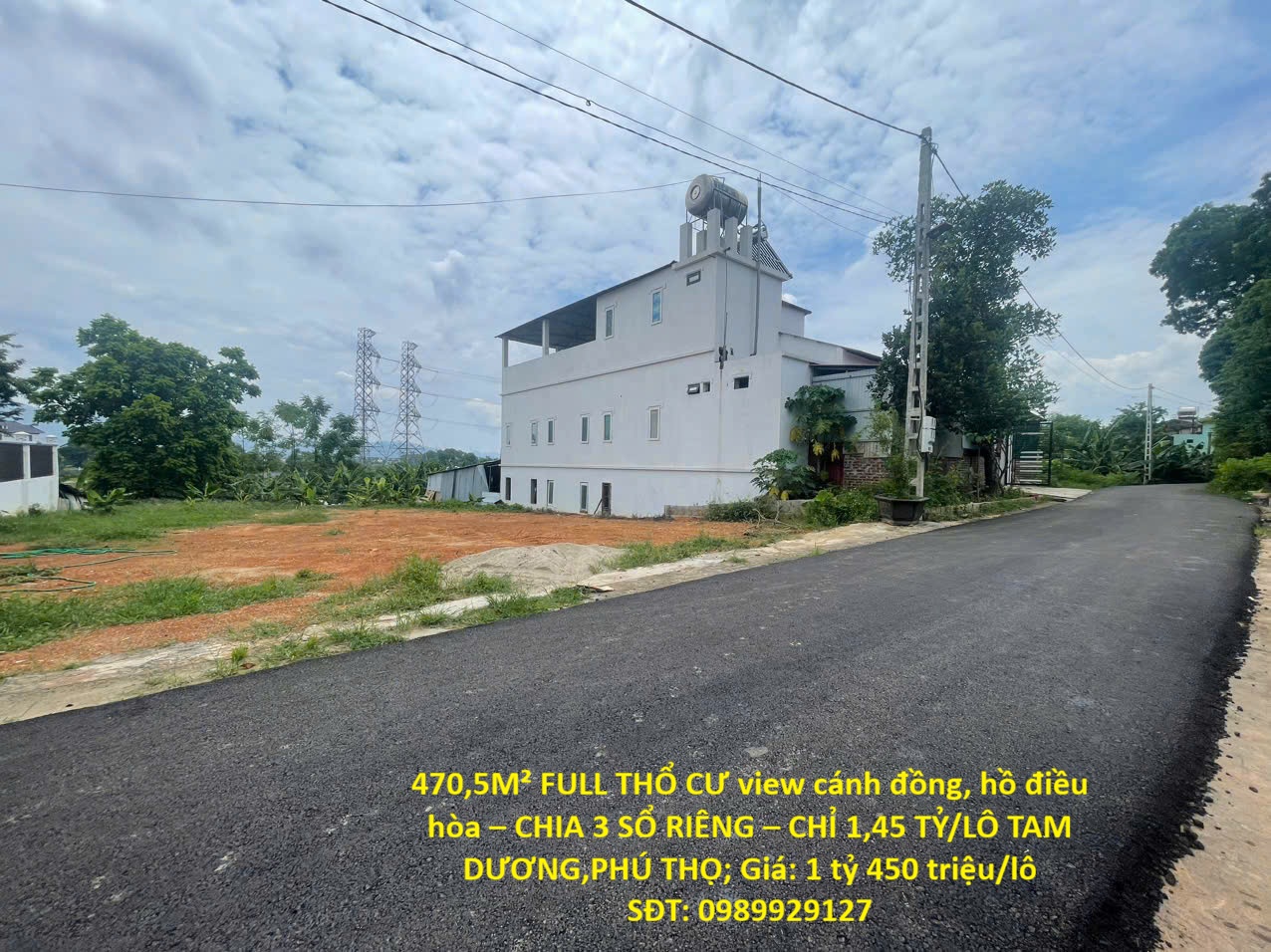 470,5M² FULL THỔ CƯ view cánh đồng, hồ điều hòa – CHIA 3 SỔ RIÊNG – CHỈ 1,45 TỶ/LÔ TAM DƯƠNG,PHÚ THỌ 16015909