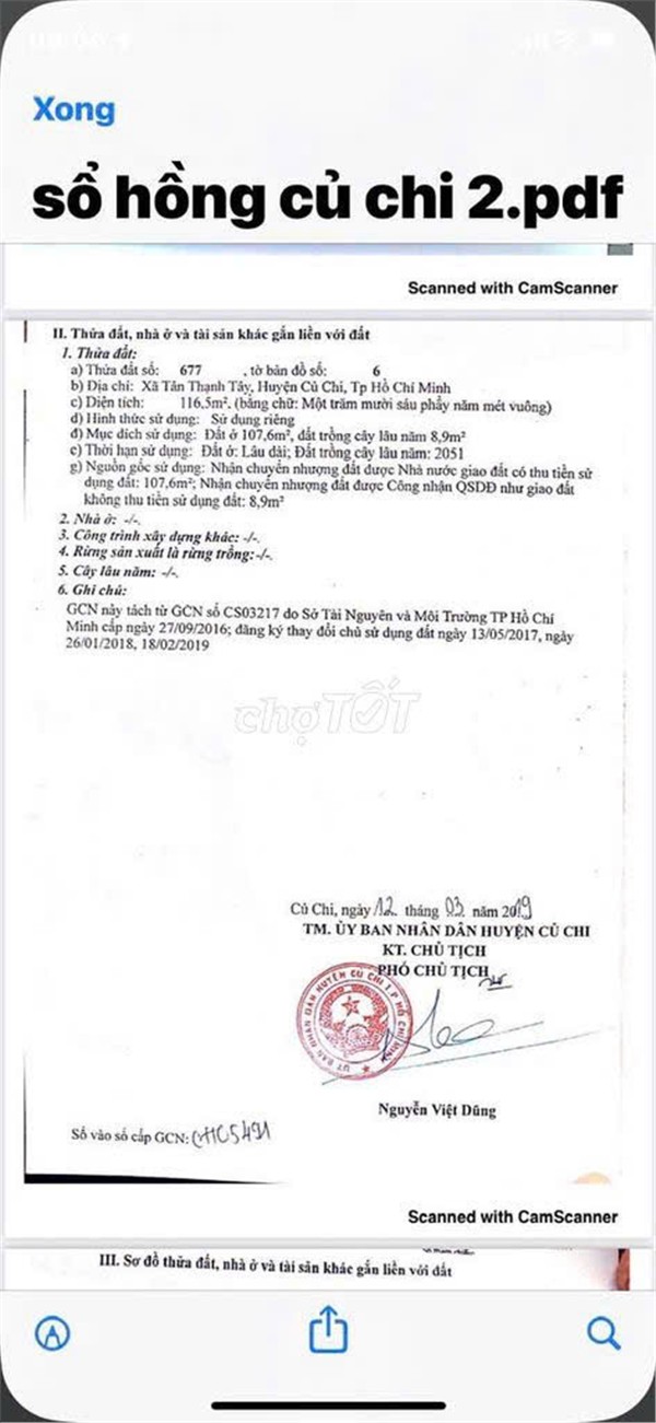 ĐẤT ĐẸP – GIÁ TỐT  – CHÍNH CHỦ CẦN BÁN Tại Tân Thạnh Tây cũ, Củ Chi, TP.HCM 16016169