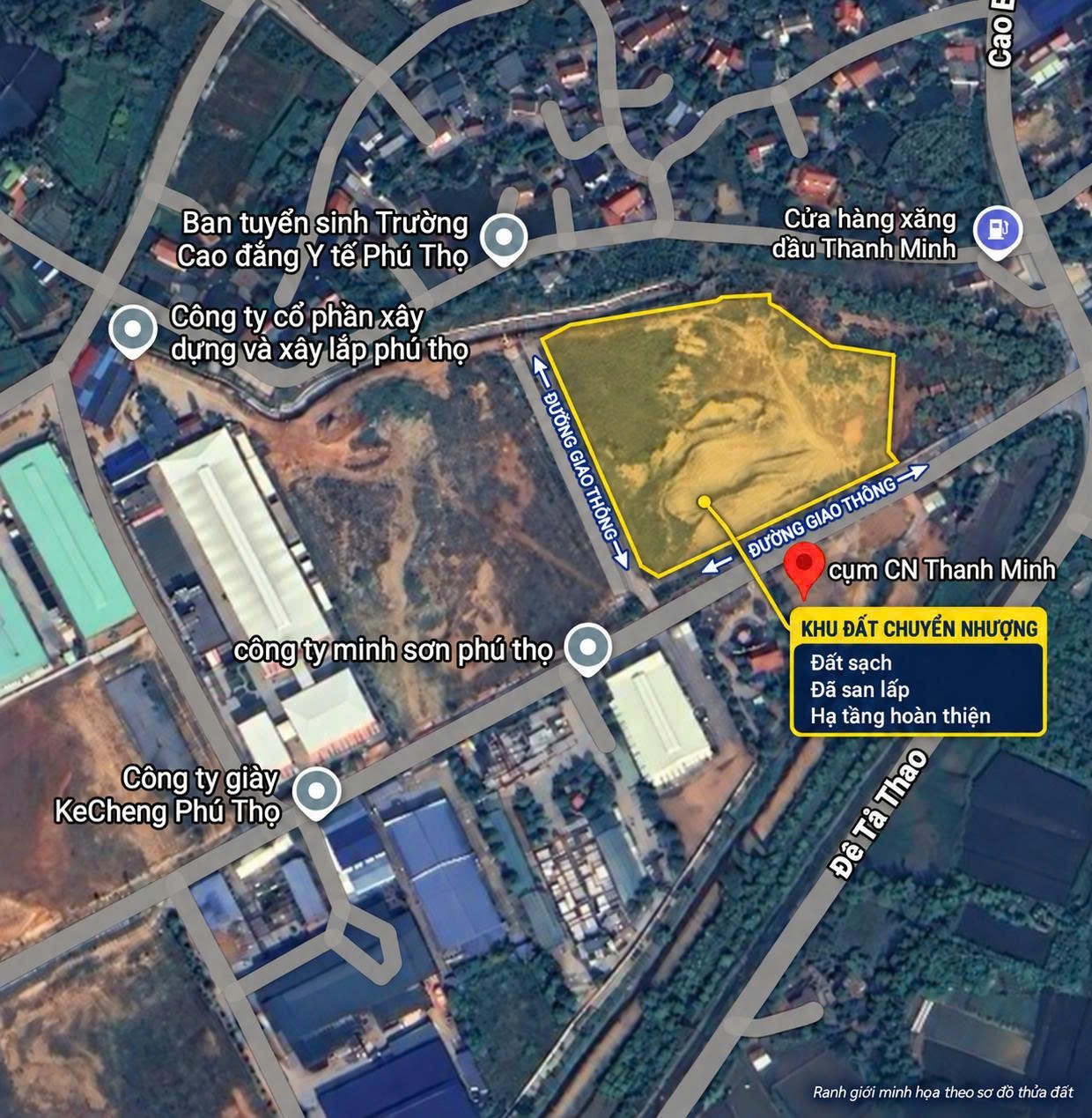 Bán Đất công nghiệp CCN Thanh Minh Phú Thọ - chính chủ bán 16016369
