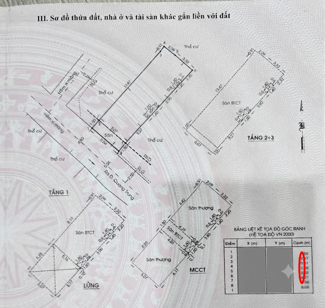 Dòng Tiền ~50tr/tháng - Ngang 5.4M - 83M² - 5 Tầng - Hẻm Xe Tải 6m - Quang Trung 16016444