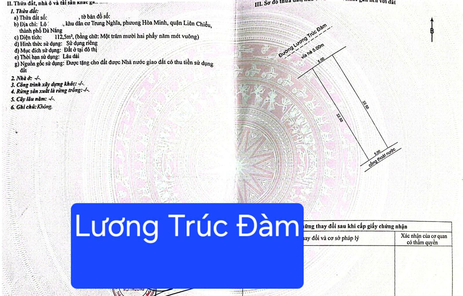 🔴💥Bán nhà 2 tầng MT đường 10,5 Lương Trúc Đàm - Sát đường Nam Trân 16016634