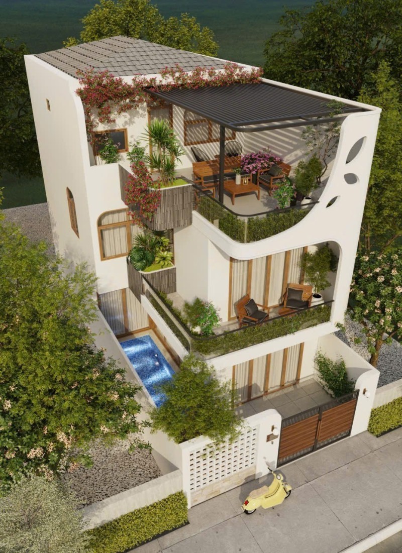 ► Village gần Biển Sơn Trà, 3 tầng, Hồ bơi, Smarthome, dòng tiền ổn định 65trth, 15.x tỷ 16016660