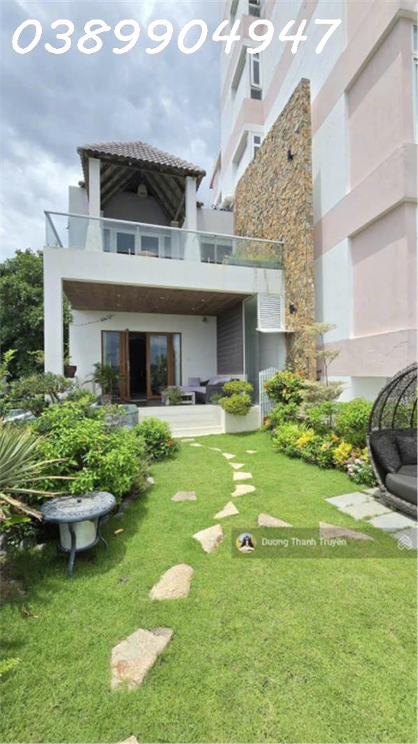 Bán biệt thự 4 tầng 2 mặt tiền view biển ngang hiếm 9,7m, cạnh Đại học Nha Trang, dòng tiền 70tr/th 16017058