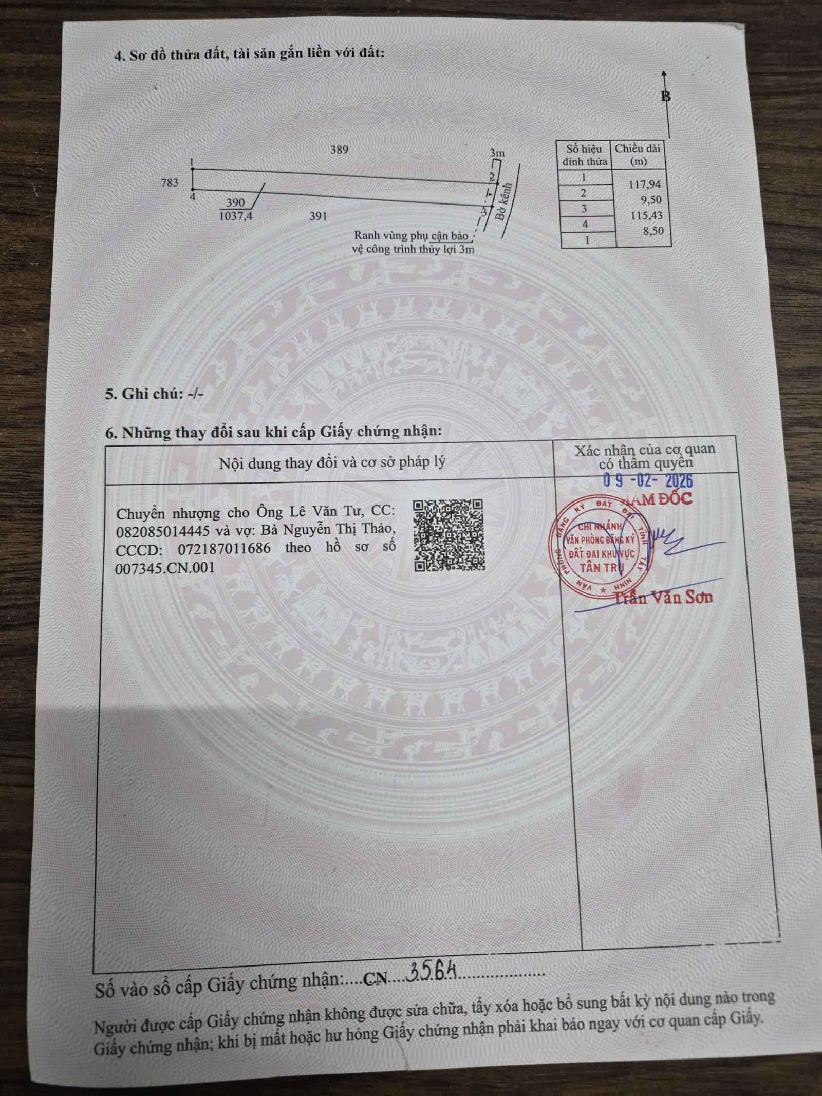 Bán Nhanh Lô Đất Tại Ấp 3, Tân Long , Tây Ninh. 16017153