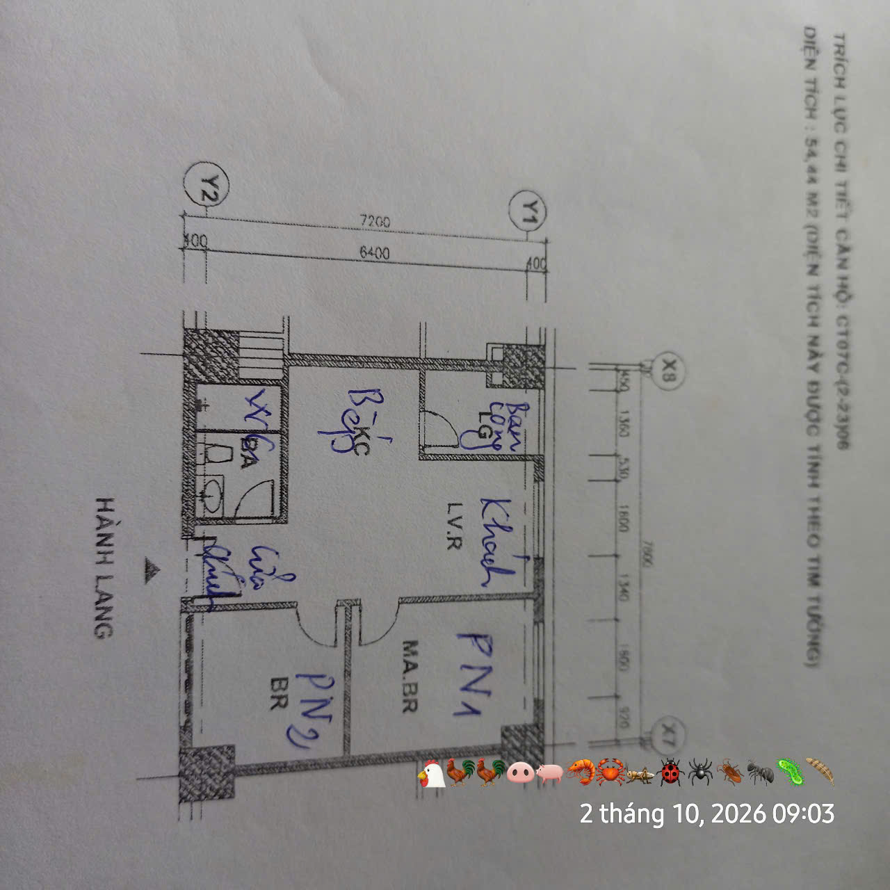 CHÍNH CHỦ CHO THUÊ CHUNG CƯ DƯƠNG NỘI – 2PN – 54M² – GIÁ TỪ 7 TRIỆU/THÁNG 16017203