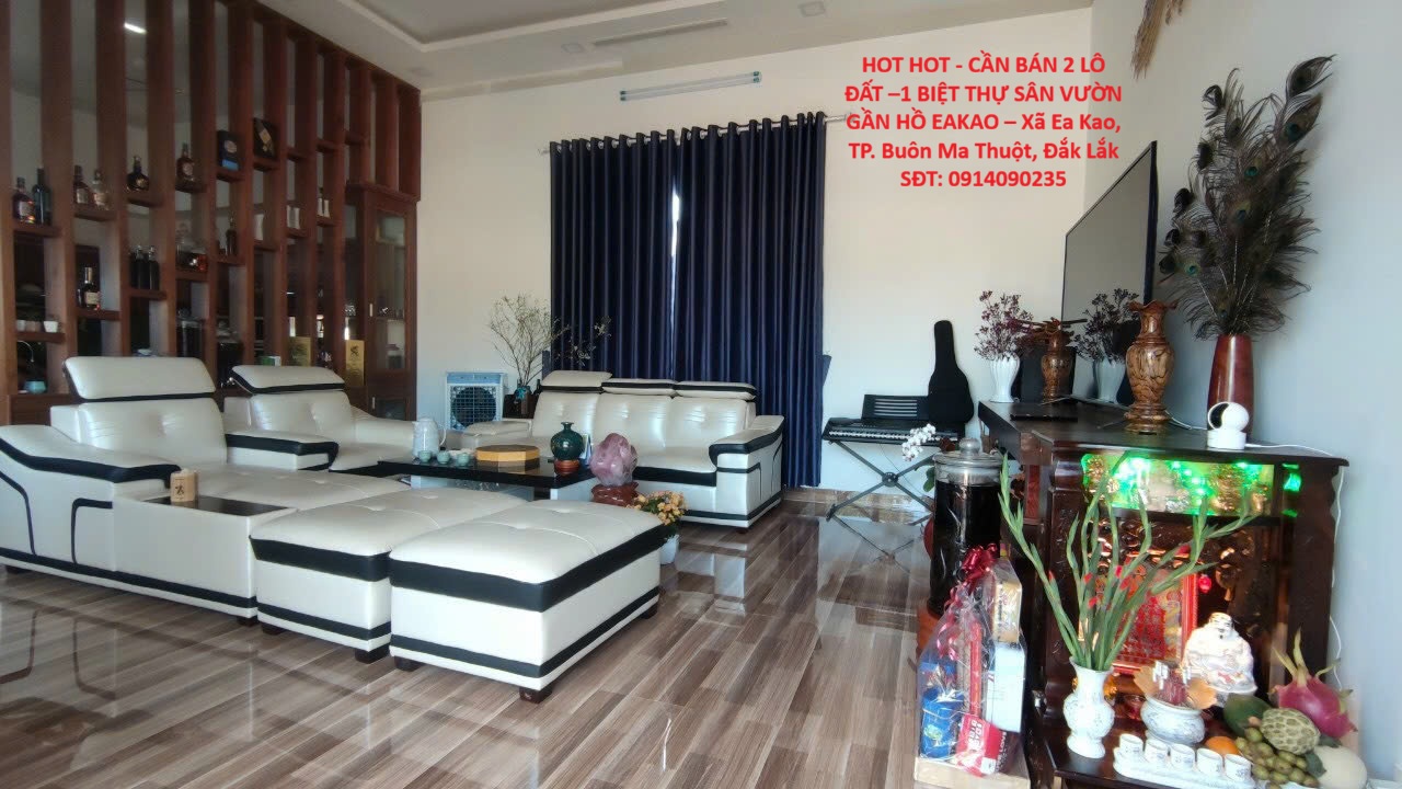 HOT HOT - CẦN BÁN 2 LÔ ĐẤT –1 BIỆT THỰ SÂN VƯỜN GẦN HỒ EAKAO – Xã Ea Kao, TP. Buôn Ma Thuột, Đắk Lắk 16017219