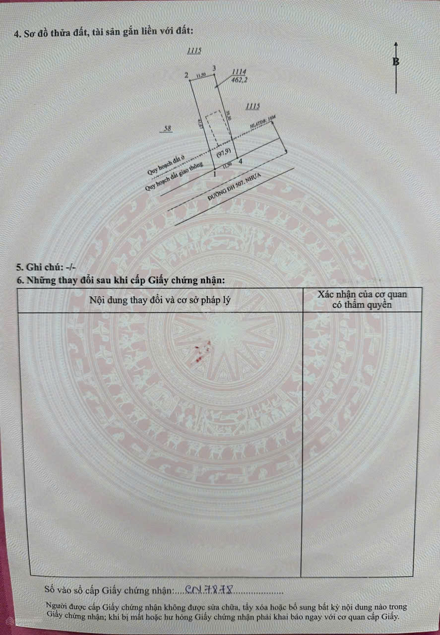 Chính chủ bán đất tặng nhà  mặt tiền DH507 xã An Thái, Phú Giáo cũ. 16017284