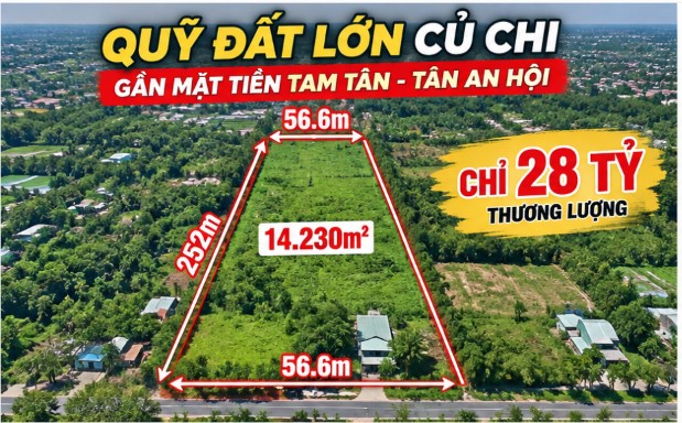 TẠI SAO NHÀ ĐẦU TƯ ĐẤT VEN ĐÔ NÊN XEM KỸ LÔ 14.230M² NÀY Ở CỦ CHI 16017451