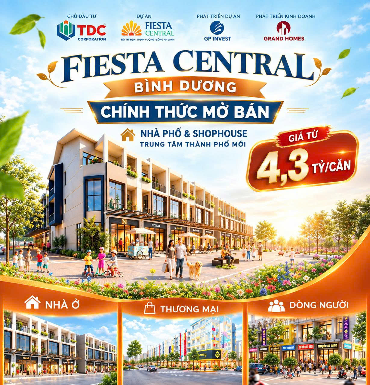 FIESTA CENTRAL BÌNH DƯƠNG – 0987663865 TRONG LÕI KCN PHÍA BẮC HCM CHỈ TỪ 4 TỶ/CĂN 16017478