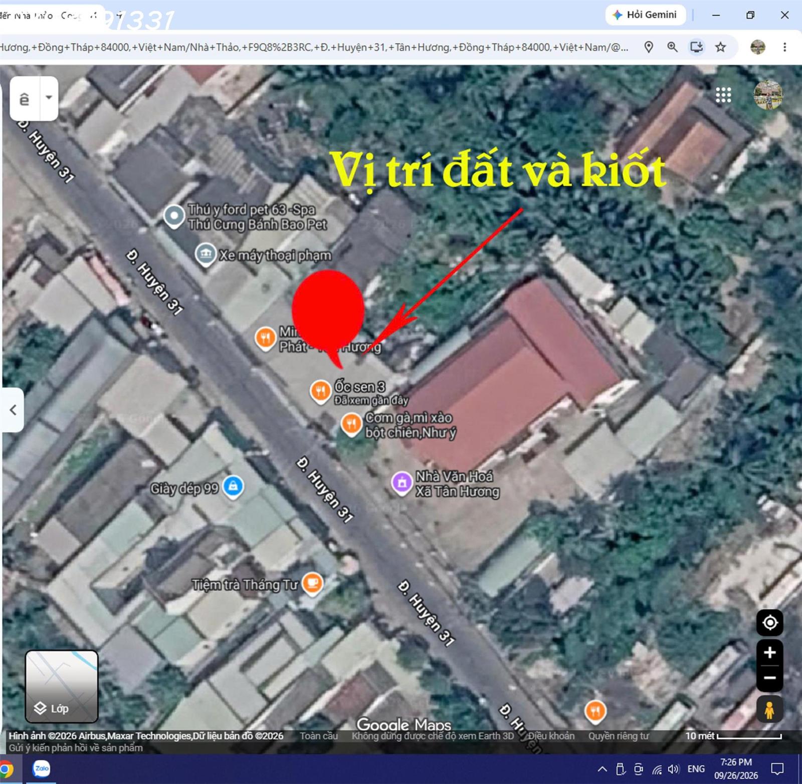 Bán đất lô đất siêu đẹp 500m2, nở hậu, mặt tiền 10m (Đường huyện 31), giá 8.2 tỷ 16017496