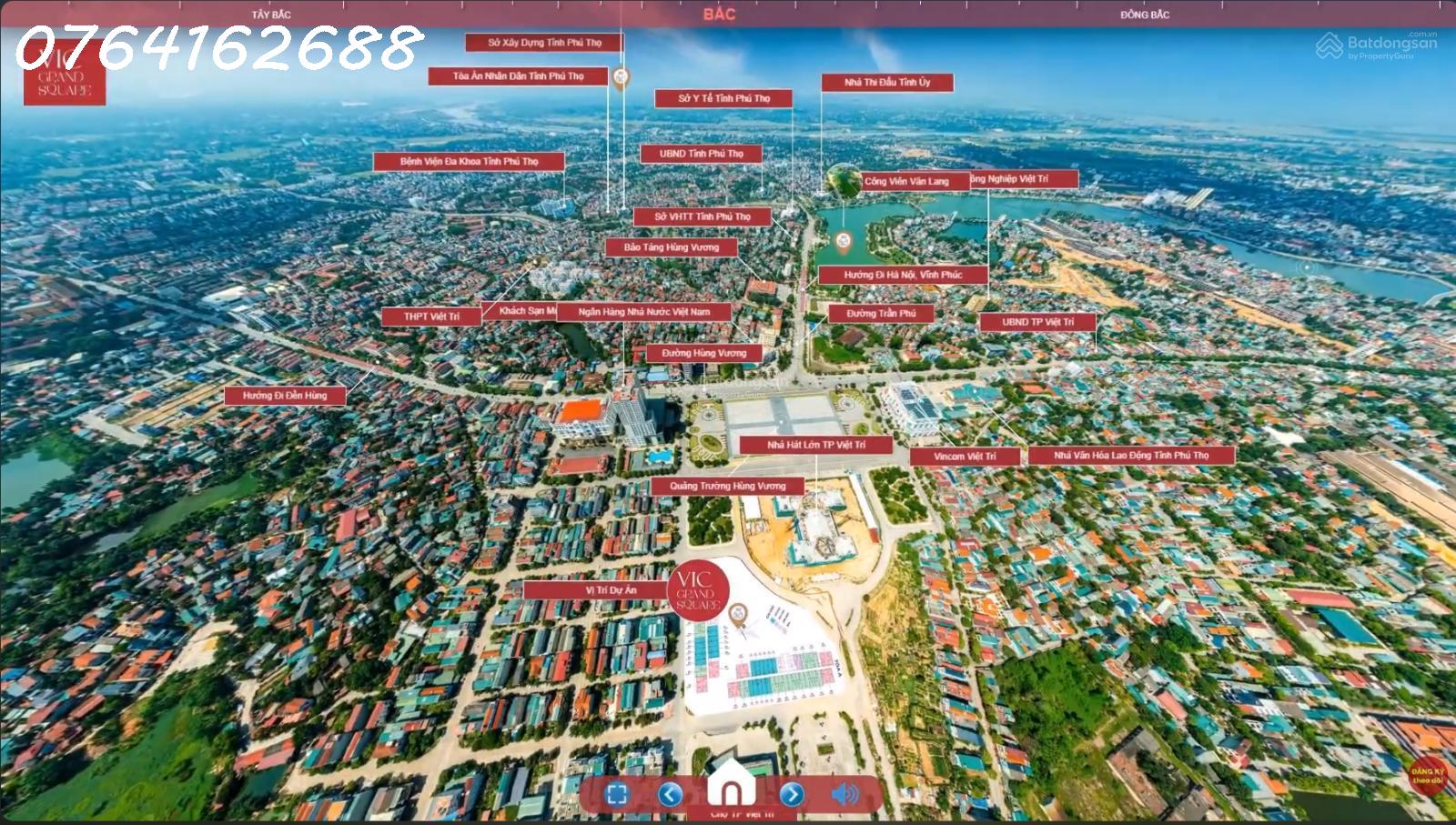 CC cần nhượng căn VIC Grand Square 2PN 2WC, 73m2, 3,2 tỷ, cửa vào Đông Bắc, view sông Hồng 16017580