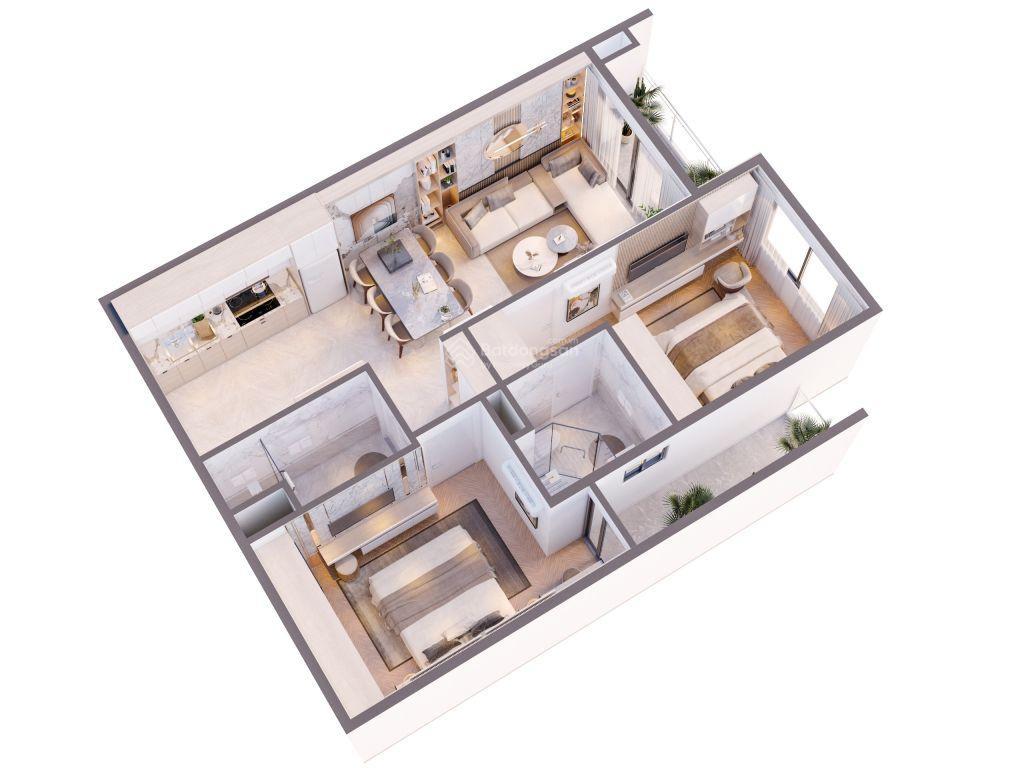 CC cần nhượng căn VIC Grand Square 2PN 2WC, 73m2, 3,2 tỷ, cửa vào Đông Bắc, view sông Hồng 16017580